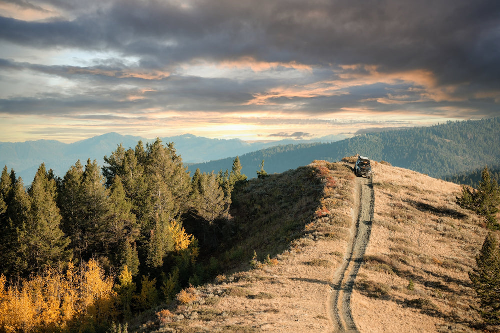 MOHAB rooftop cabin setup at a mountain campsite